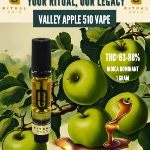Valley Apple Indica Dominant 510 Vape 1g